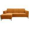 Ecksofa Looks Vii - Schwarz/Orange, Design, Textil (214/146cm) - LOOKS by W.Joop