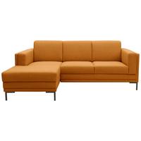 Ecksofa Looks Vii - Schwarz/Orange, Design, Textil (214/146cm) - LOOKS by W.Joop