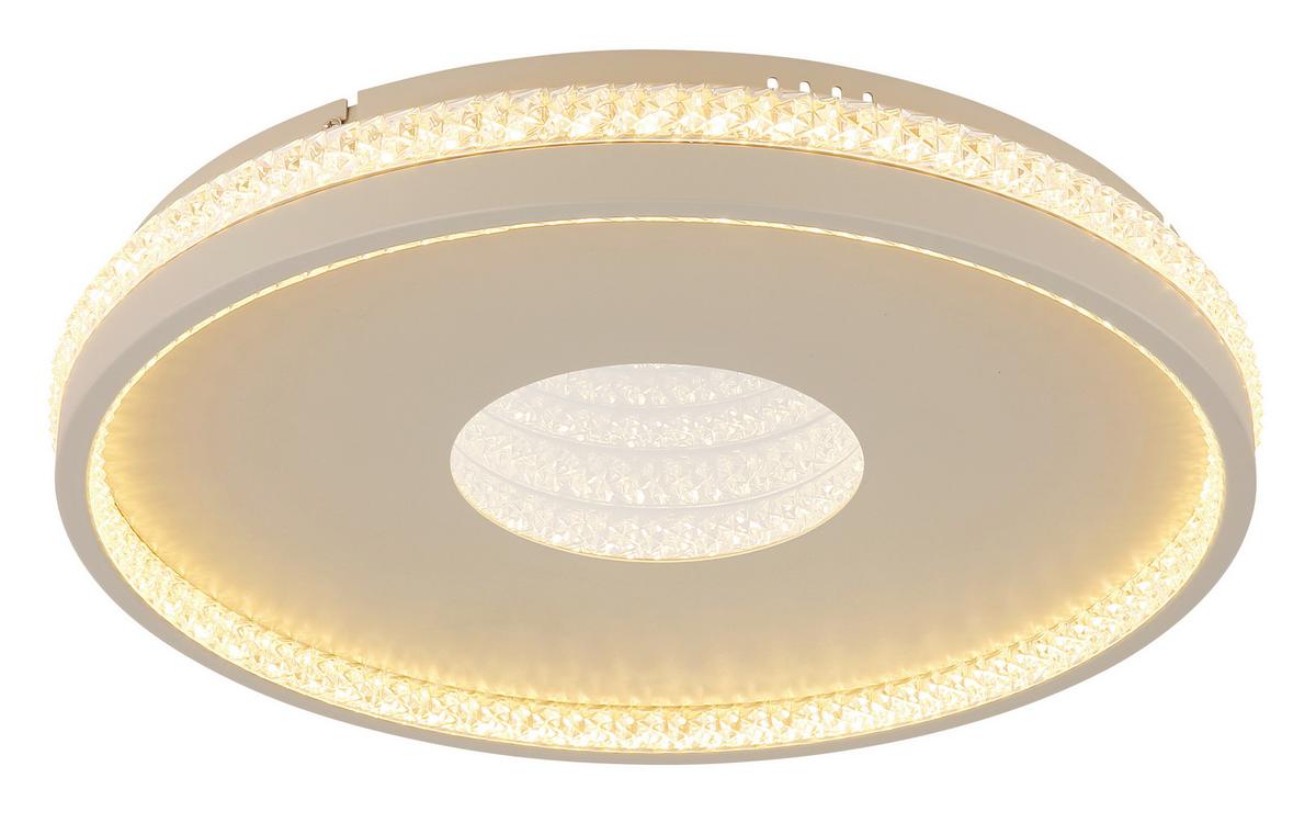 Led Mennyezeti Lámpa 48563-30s  Shirley - homokszínű/átlátszó, Design, műanyag/fém (41/6.5cm) - Globo