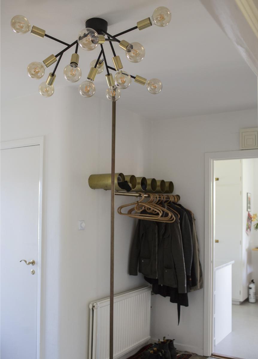 Deckenleuchte Hero Plafond Ø 72 cm Mit 12 Leuchtmittel - Messingfarben/Schwarz, LIFESTYLE, Metall (72/28cm) - By Rydéns