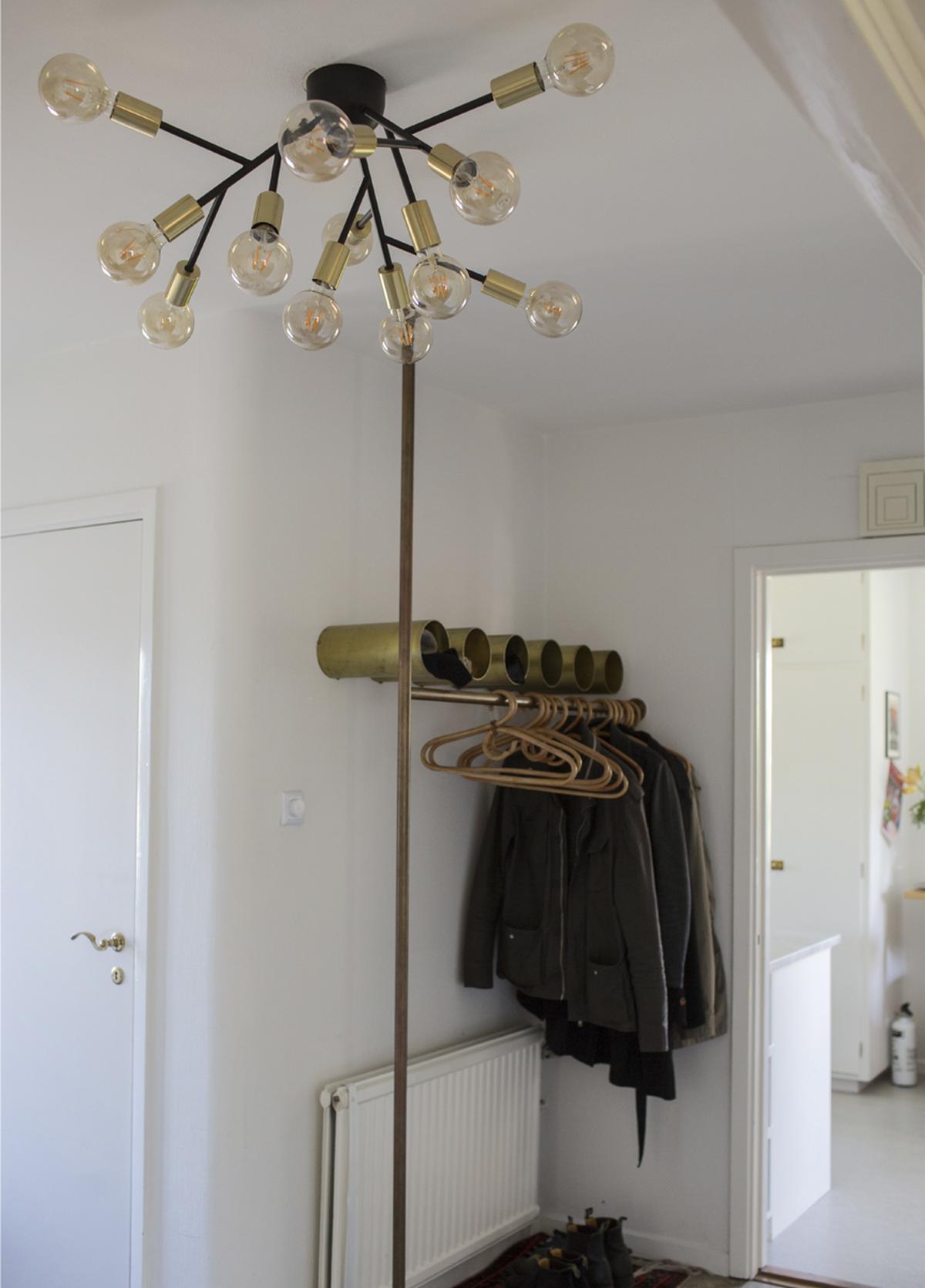 Deckenleuchte Hero Plafond Ø 72 Cm Mit 12 Leuchtmittel - Messingfarben/Schwarz, LIFESTYLE, Metall (72/28cm) - By Rydéns