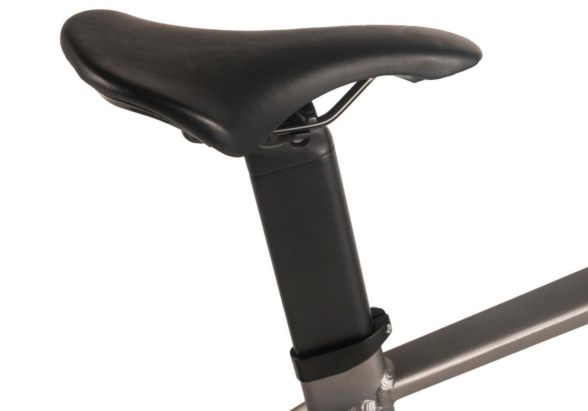 E-citybike 28 Zoll Stahlgrau - Silberfarben, MODERN, Metall (180/70/100cm)