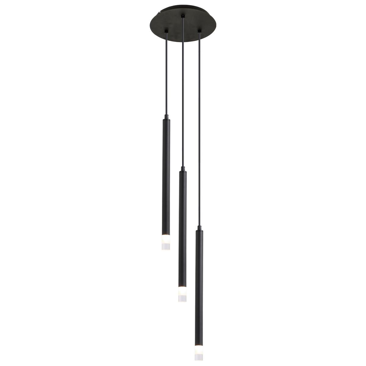ZÁVESNÉ SVIETIDLO SIMPL - číra/čierna, Modern, kov/plast (24/120cm) - Mömax
