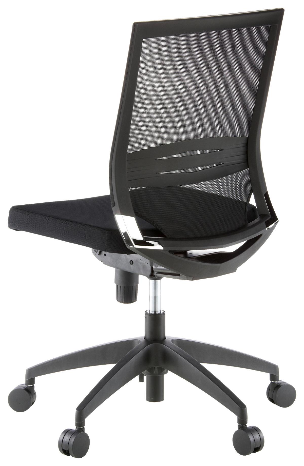 Drehstuhl Porto Eco Schwarz - Schwarz, MODERN, Kunststoff/Textil (49/108/44cm) - MID.YOU