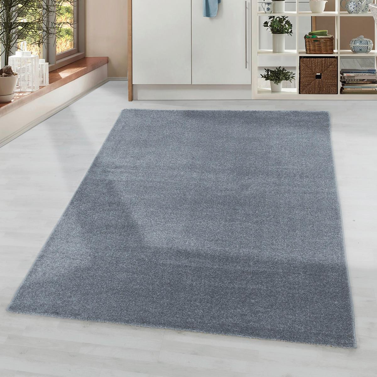 Hochflor Teppich Silberfarben Rio 80x150 Cm - Silberfarben, Basics, Textil (80/150cm)