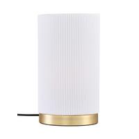 Tischleuchte 232508 - Goldfarben/Braun, Design, Textil/Metall (25/25cm)