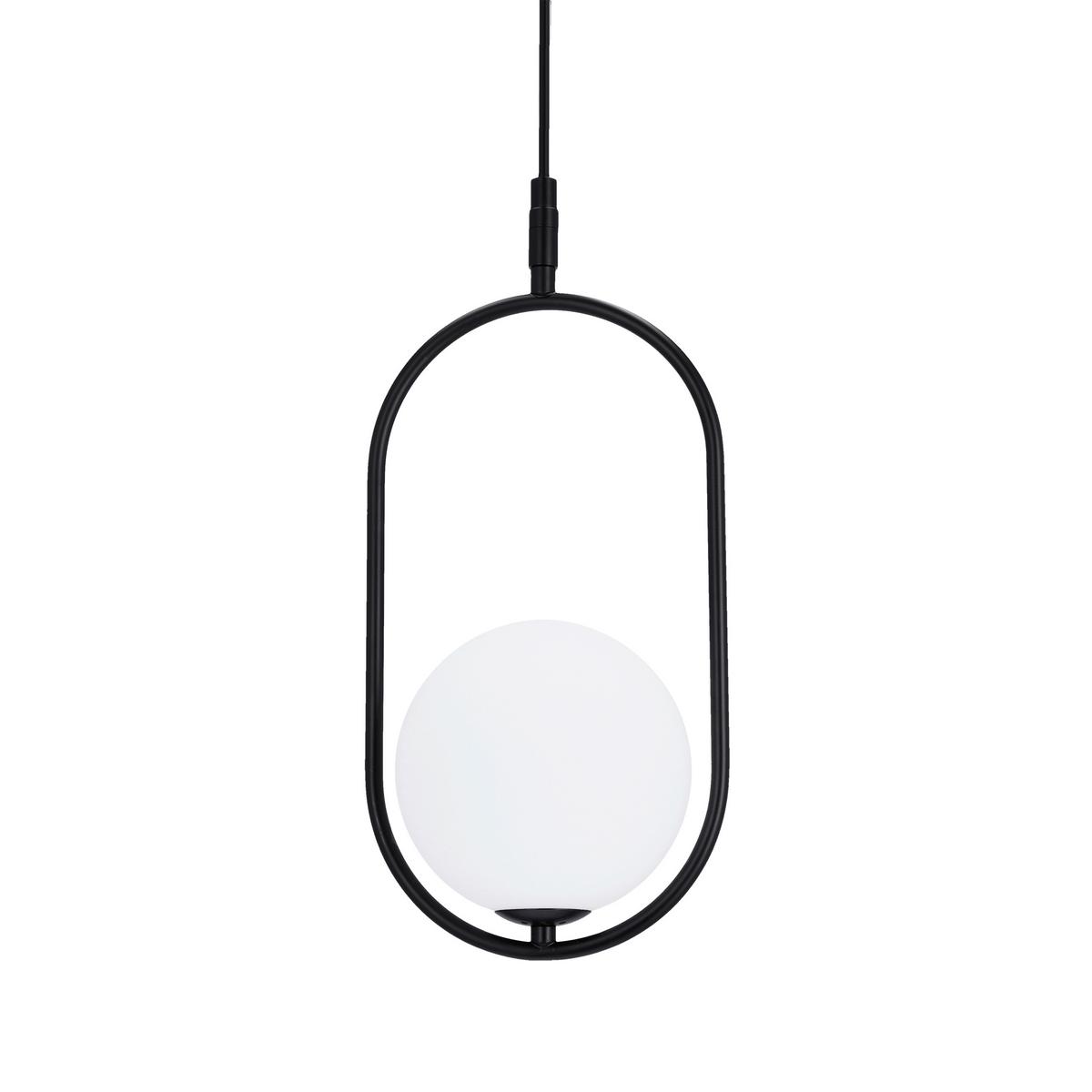 Pendelleuchte 31-10148 Cordel - Schwarz/Weiß, Design, Metall (18.5/15/120cm)