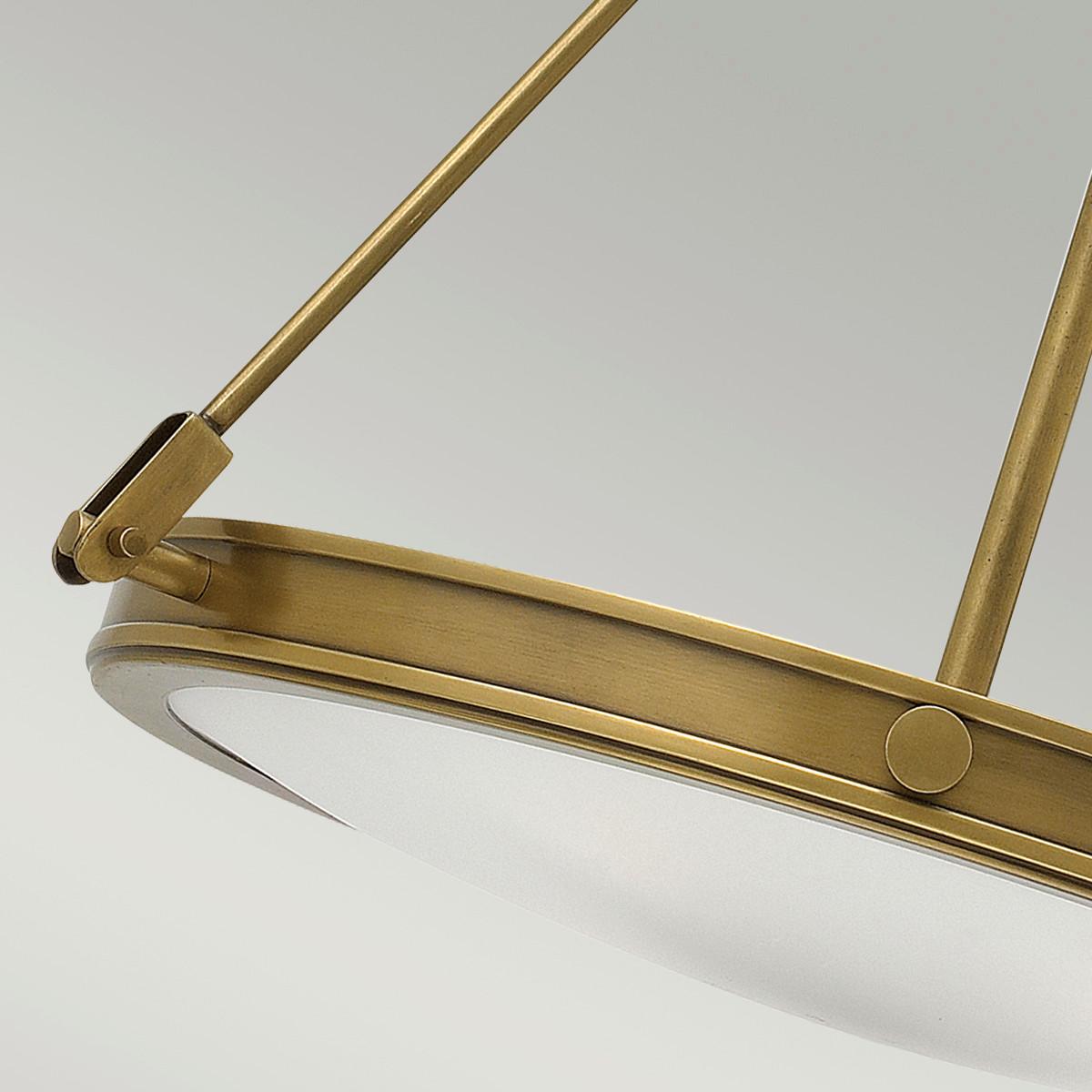 Függőlámpa Hk-Collier-P - sárgarézszínű, Konventionell, üveg/fém (54.3/62.1cm) - Elstead Lighting