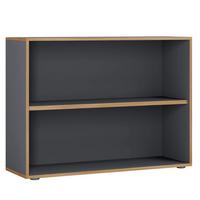 Regal Salia Anthrazit, Eiche B: 100 cm - Honigeiche/Anthrazit, Design, Holzwerkstoff (100/74/33cm) - MID.YOU