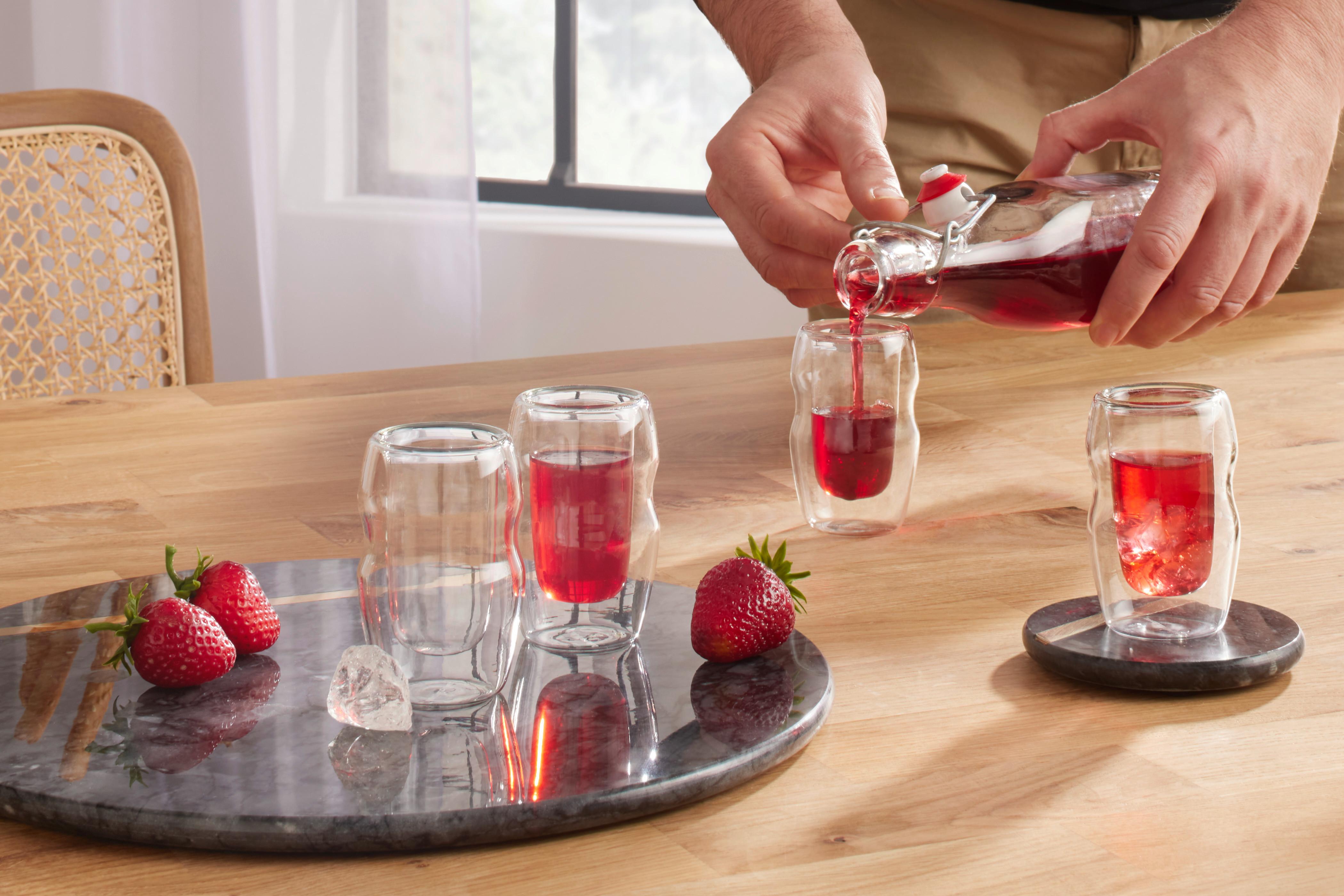 Sklenice na destiláty Fusion, 4dílná sada - čiré, Moderní, sklo - Premium Living