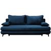 2-Sitzer-Sofa Mit Schlaffunktion Look B: 217 cm - Schwarz/Dunkelblau, Design, Textil (217/73/86/106cm) - MID.YOU