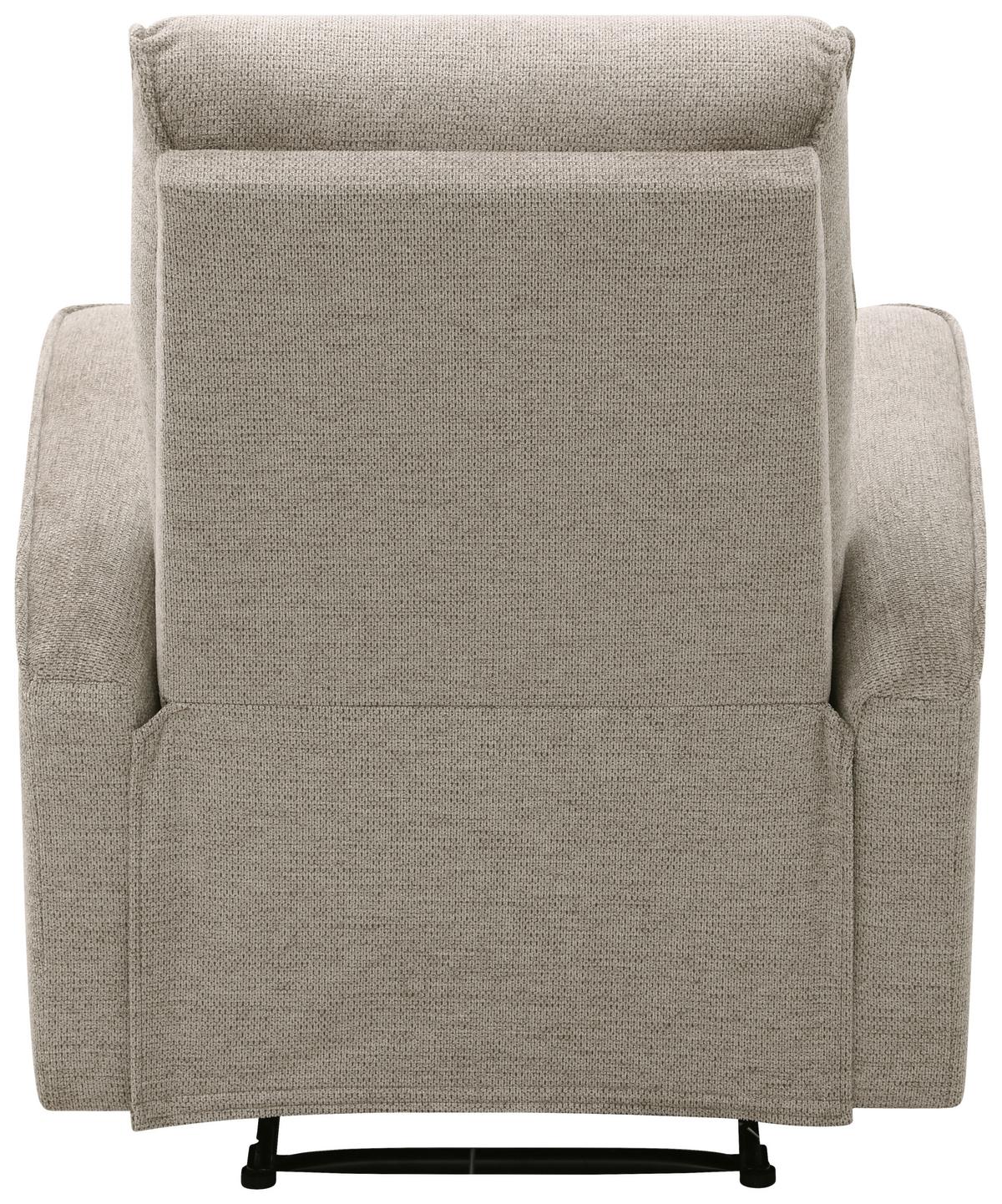 Fernsehsessel Leon Hellbraun mit Relaxfunktion - Hellbraun/Schwarz, Basics, Holz/Kunststoff (80/102/96cm) - Ondega