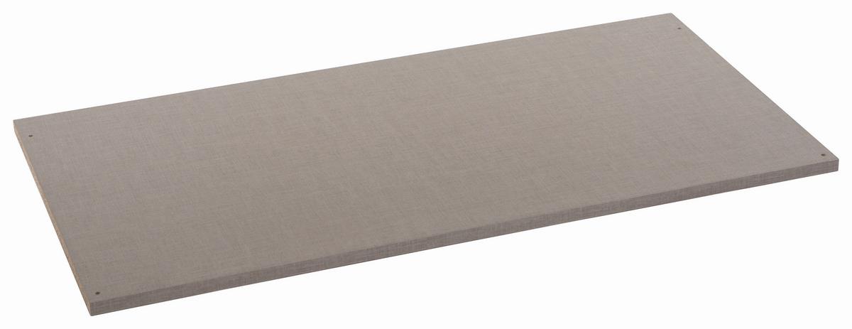 Einlegeböden 3er-set Bxt 88x45 Cm Leinenstruktur - Grau, Holzwerkstoff (88/1,6/45cm)