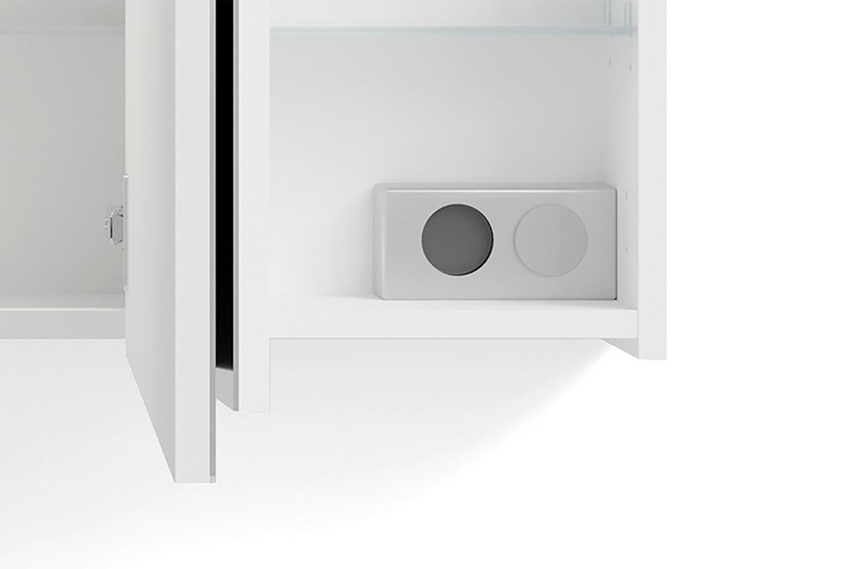 Spiegelschrank Spree Weiß B: 120 cm - Weiß, MODERN, Glas/Holzwerkstoff (120/60/20cm) - MID.YOU