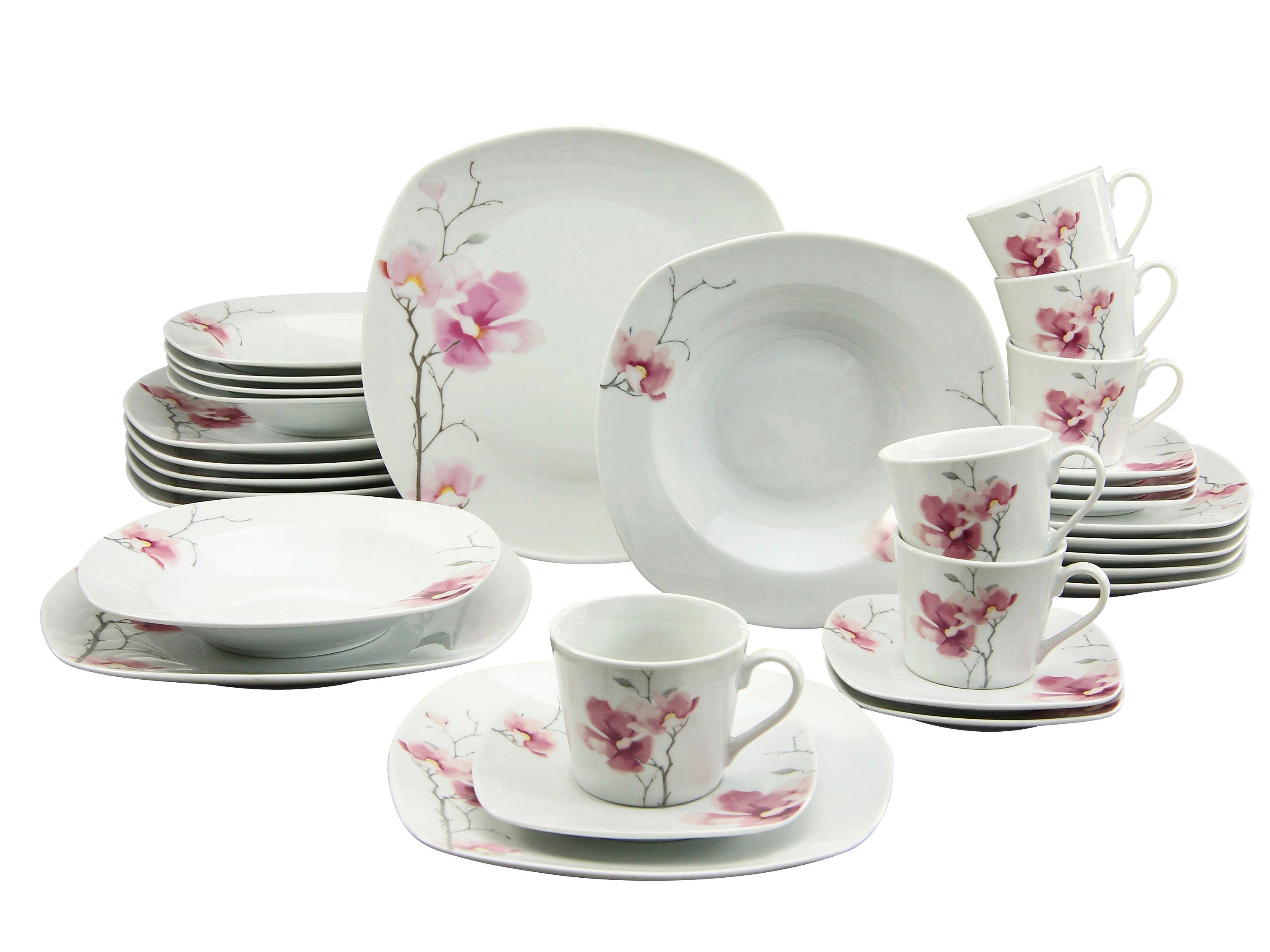 Kombiservice 20195 Amelie Aiko - Weiß, Trend, Keramik - Creatable