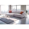 Ecksofa Lush, Grau Schenkel: 161x284 cm - Terracotta/Schwarz, Design, Textil (161/284cm) - Livetastic