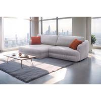 Ecksofa Lush, Grau Schenkel: 161x284 cm - Terracotta/Schwarz, Design, Textil (161/284cm) - Livetastic