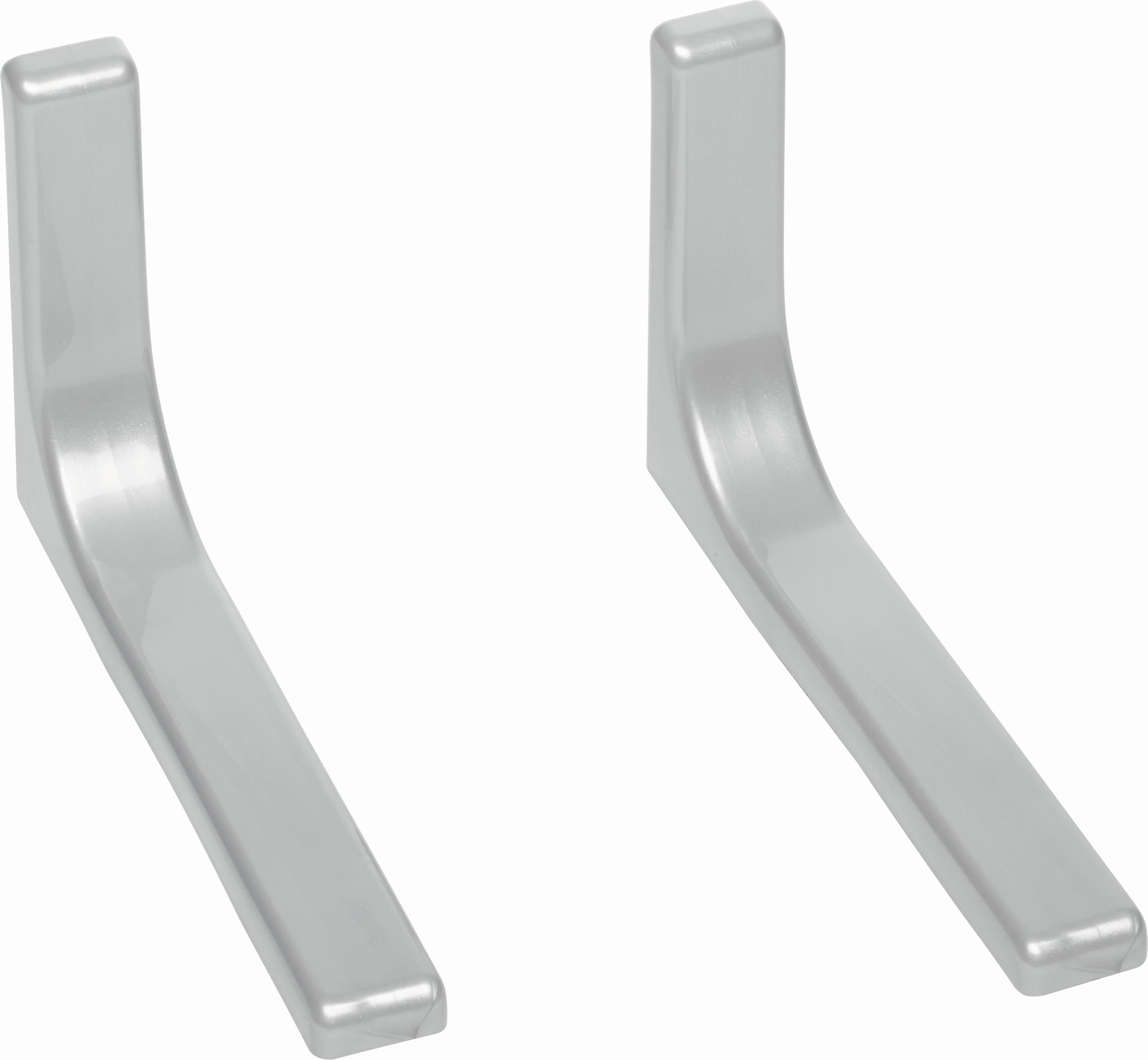 NÁSTENNÝ DRŽIAK LEONARDO - strieborná, kov (24cm)