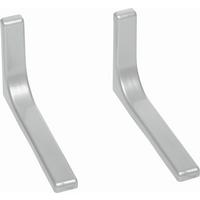 DRŽÁK NA STĚNU LEONARDO - barvy stříbra, kov (24cm)