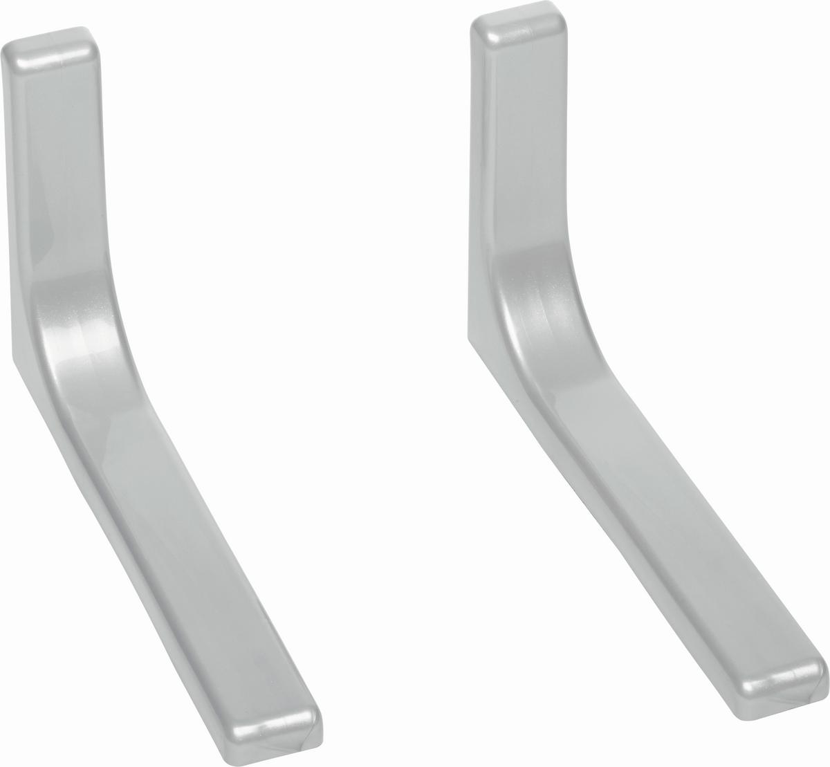 DRŽÁK NA STĚNU LEONARDO - barvy stříbra, kov (24cm)