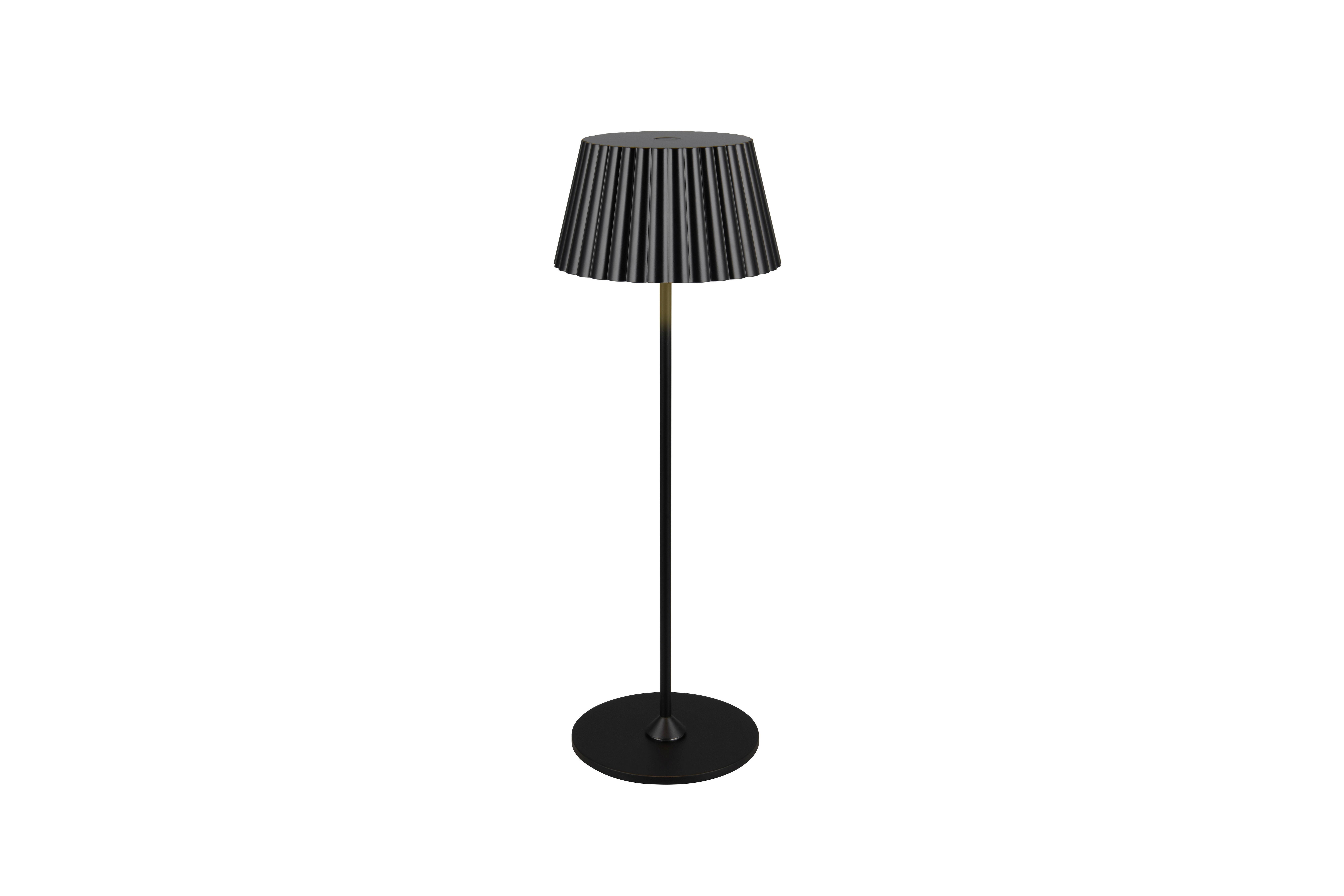 Akku-Tischleuchte R57706132 Suarez - Schwarz, KONVENTIONELL, Metall (13,5/39,1cm)