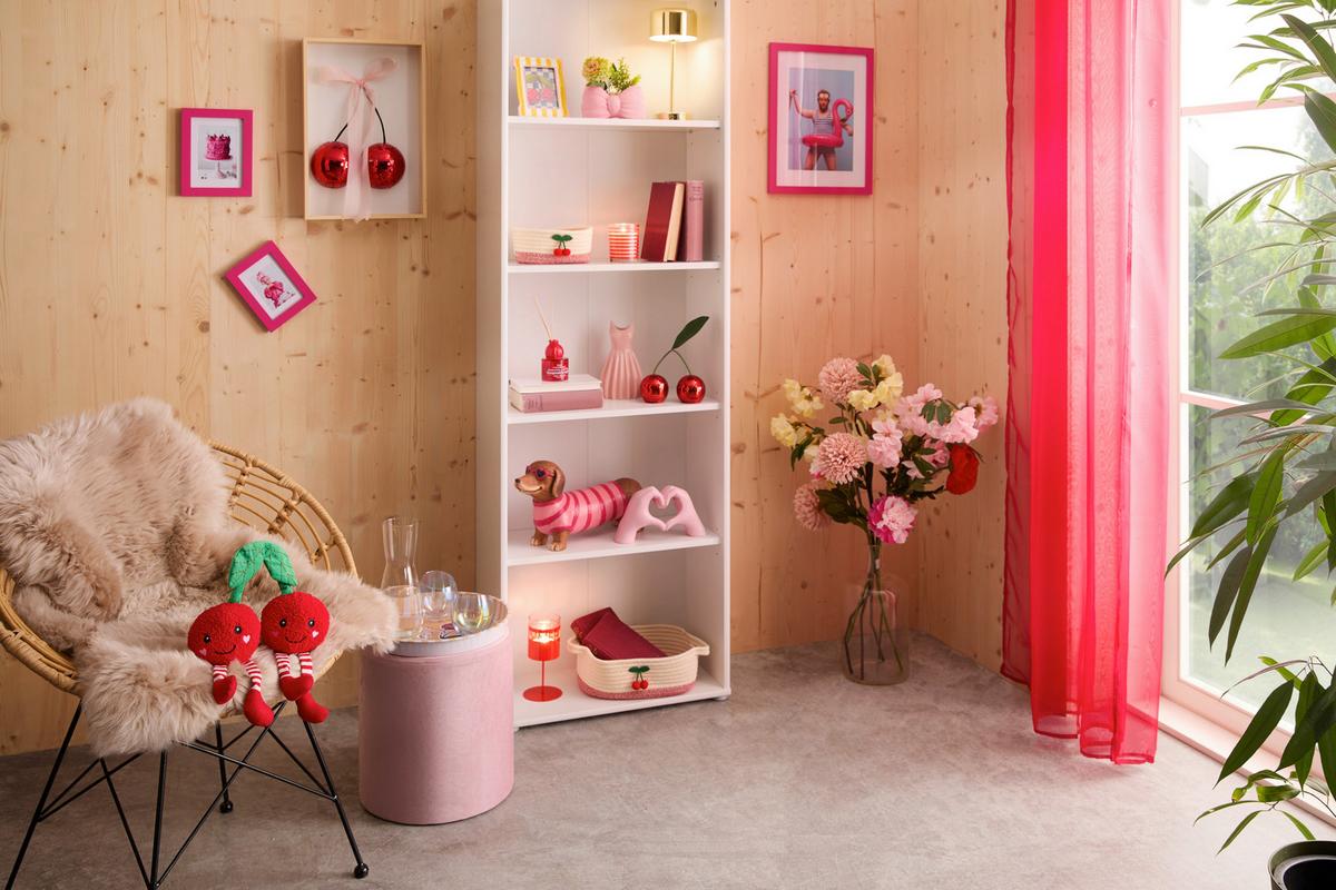 Korbset Nadja -Paz- - Rot/Weiß, KONVENTIONELL, Textil - Luca Bessoni