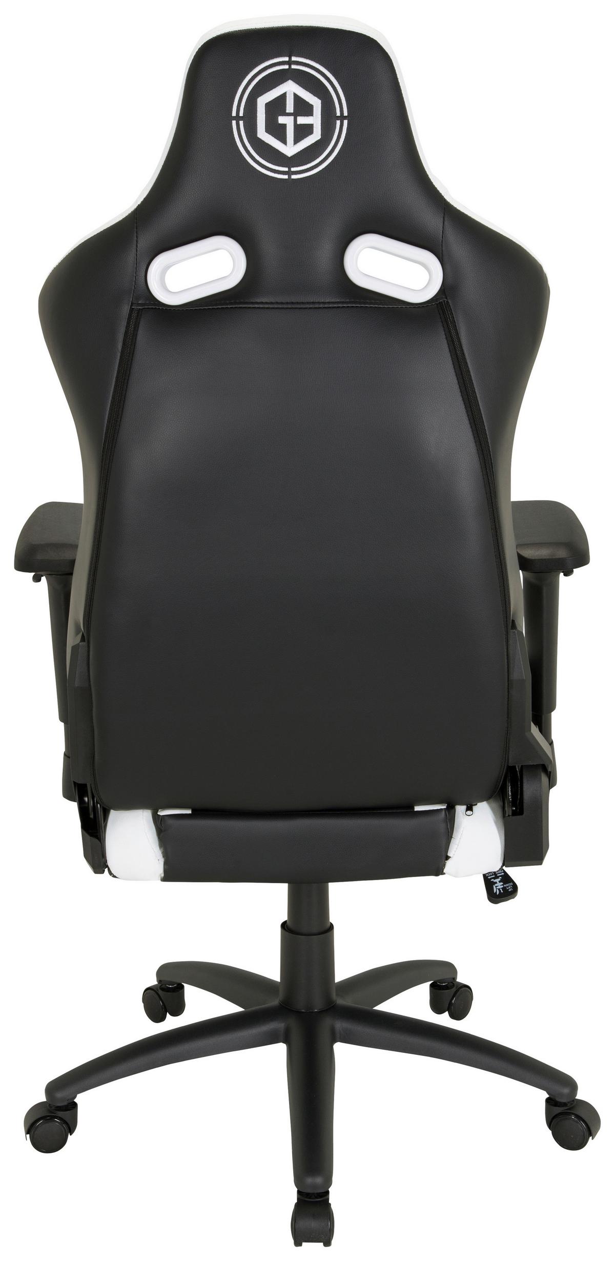 Gamingstuhl Gamebreaker Sx 04 Schwarz/Weiß - Schwarz/Weiß, MODERN, Kunststoff/Textil (74/137/66cm) - MID.YOU