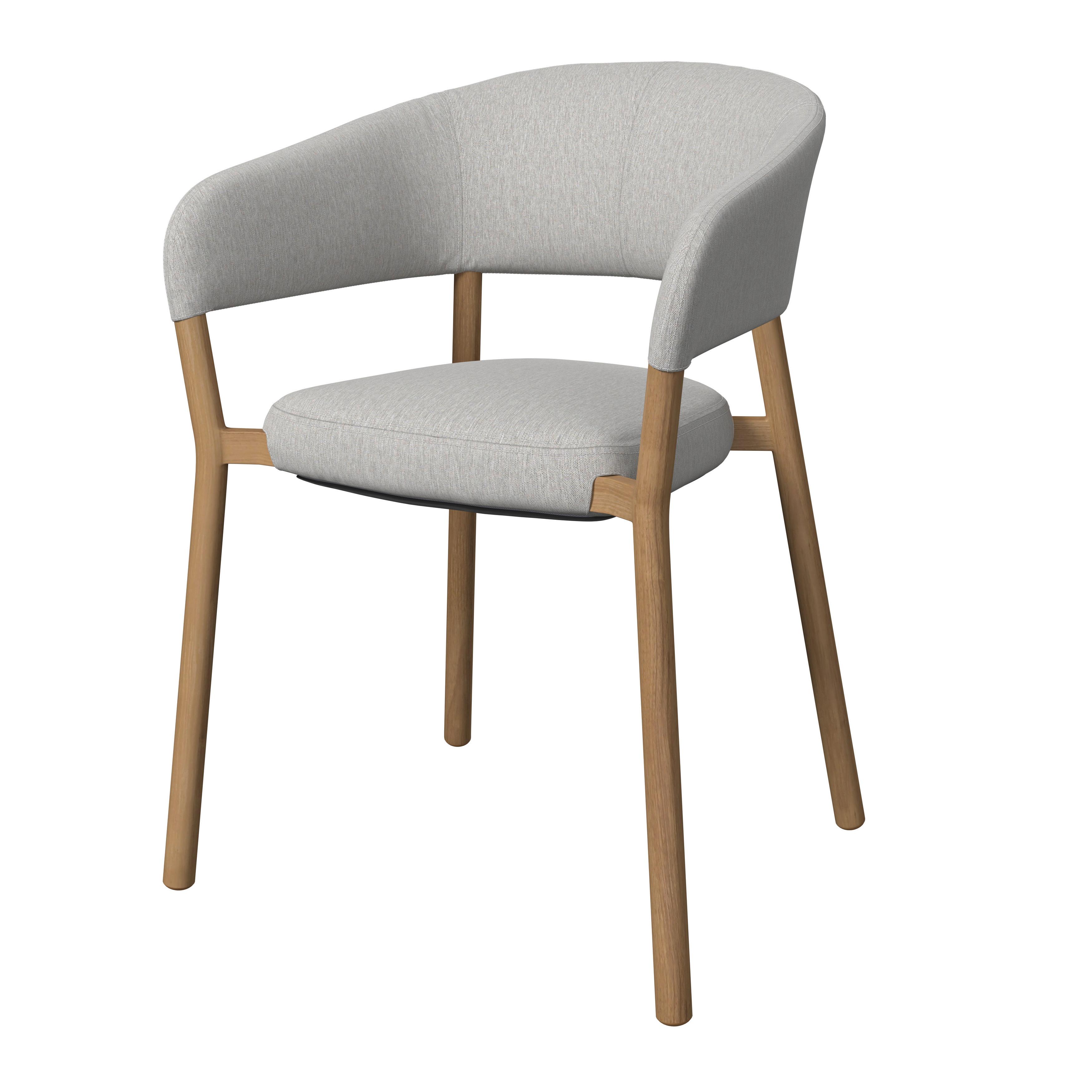 Kerti Karosszék Jasmin - világosszürke/sárga, Modern, textil/fém (61/56/78cm) - Beldano