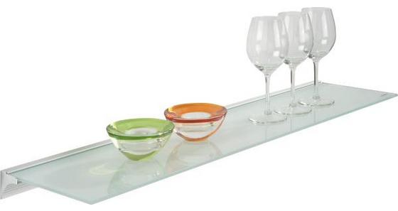 Glas- Wandboard Larry - Alufarben/Weiß, MODERN, Glas/Kunststoff (80/20/4,8cm) - Homezone Glas- Wandboard Larry - Alufarben/Weiß, MODERN, Glas/Kunststoff (80/20/4,8cm) - Homezone