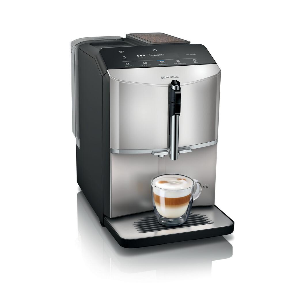 Kaffeevollautomat Tf303e07 - Silberfarben/Schwarz, MODERN (38,3/25,1/43,3cm) - Siemens