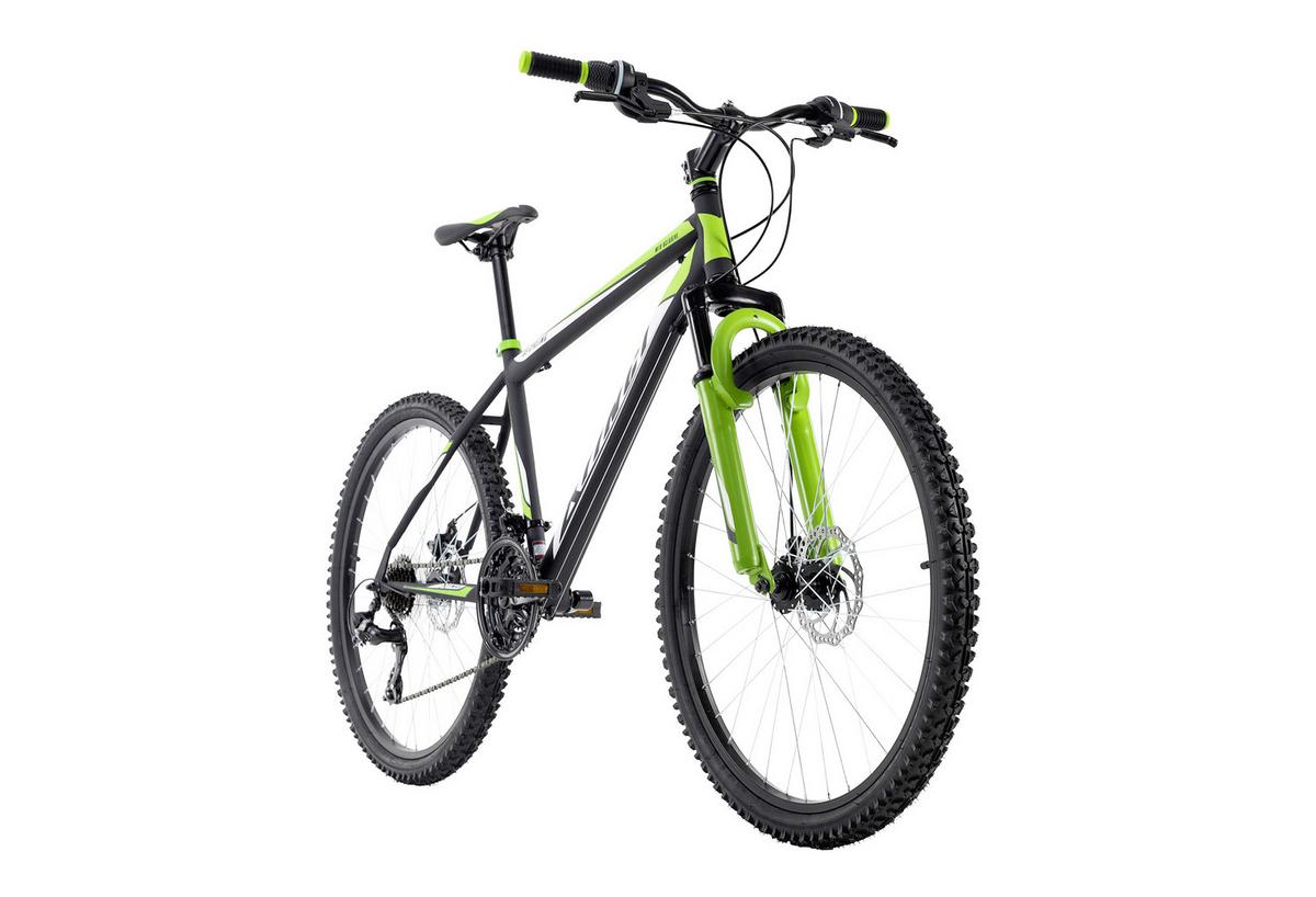 Mountainbike Hardtail 26 Zoll Xtinct 21 Gänge - Schwarz/Grün, Basics, Metall (180/70/80cm) - KS Cycling