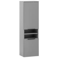 Midischrank Alessio BxH: 40,3x 138,3 cm Grau/Platin - Platinfarben/Grau, MODERN, Holzwerkstoff (40,3/138,3/32cm) - MID.YOU
