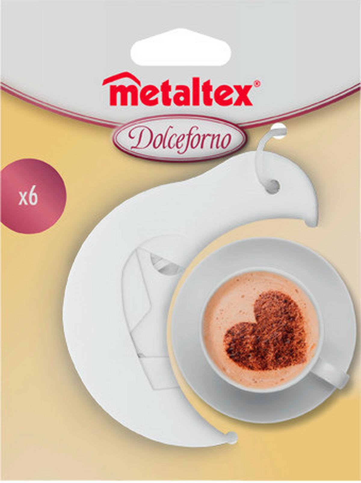 Süteménydíszítő Sablon Hat Részes - műanyag (12/16/12cm)