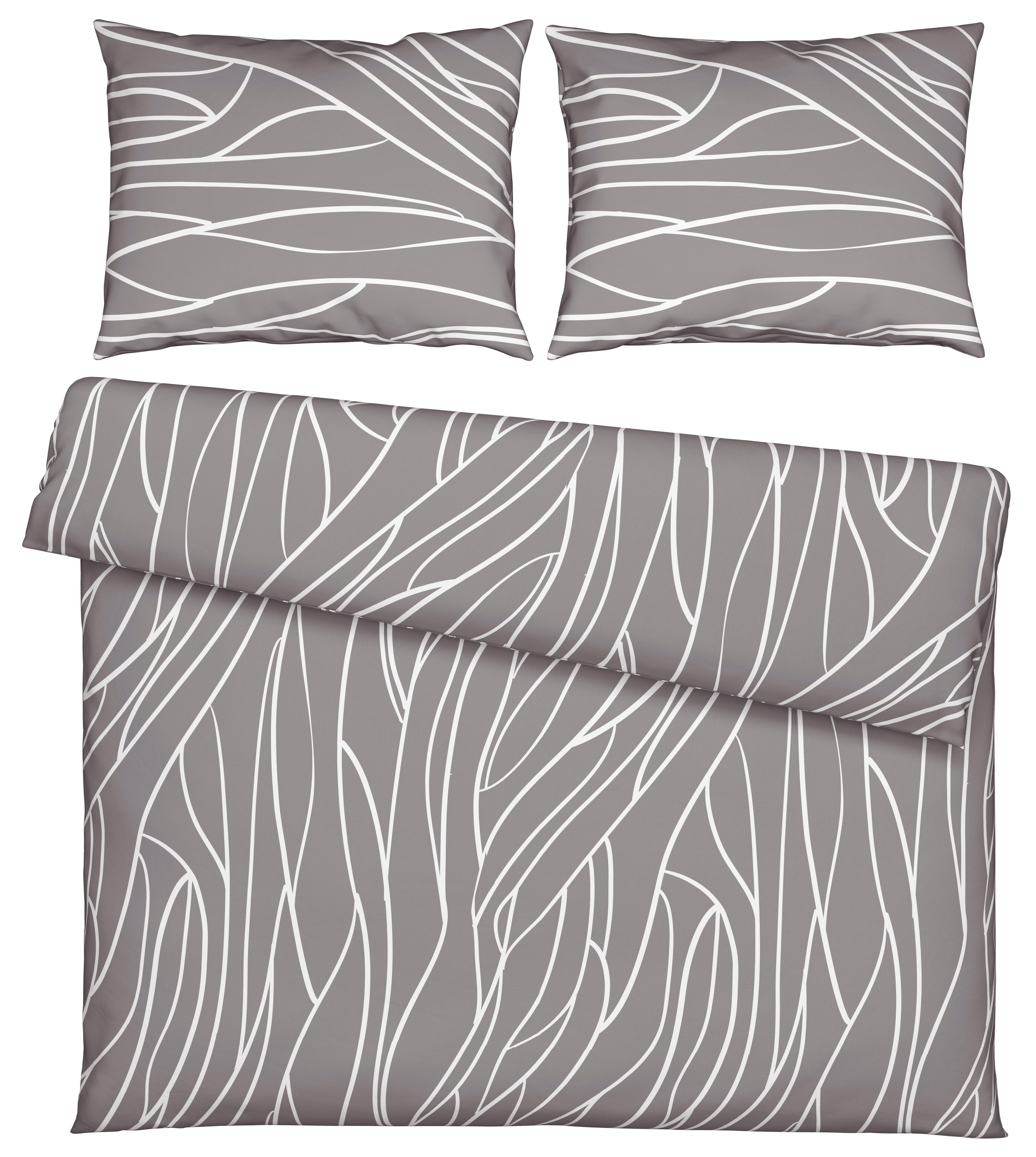 POSTEĽNÁ BIELIZEŇ JULIANE XXL - sivá, Konventionell, textil (200/220cm) - Mömax