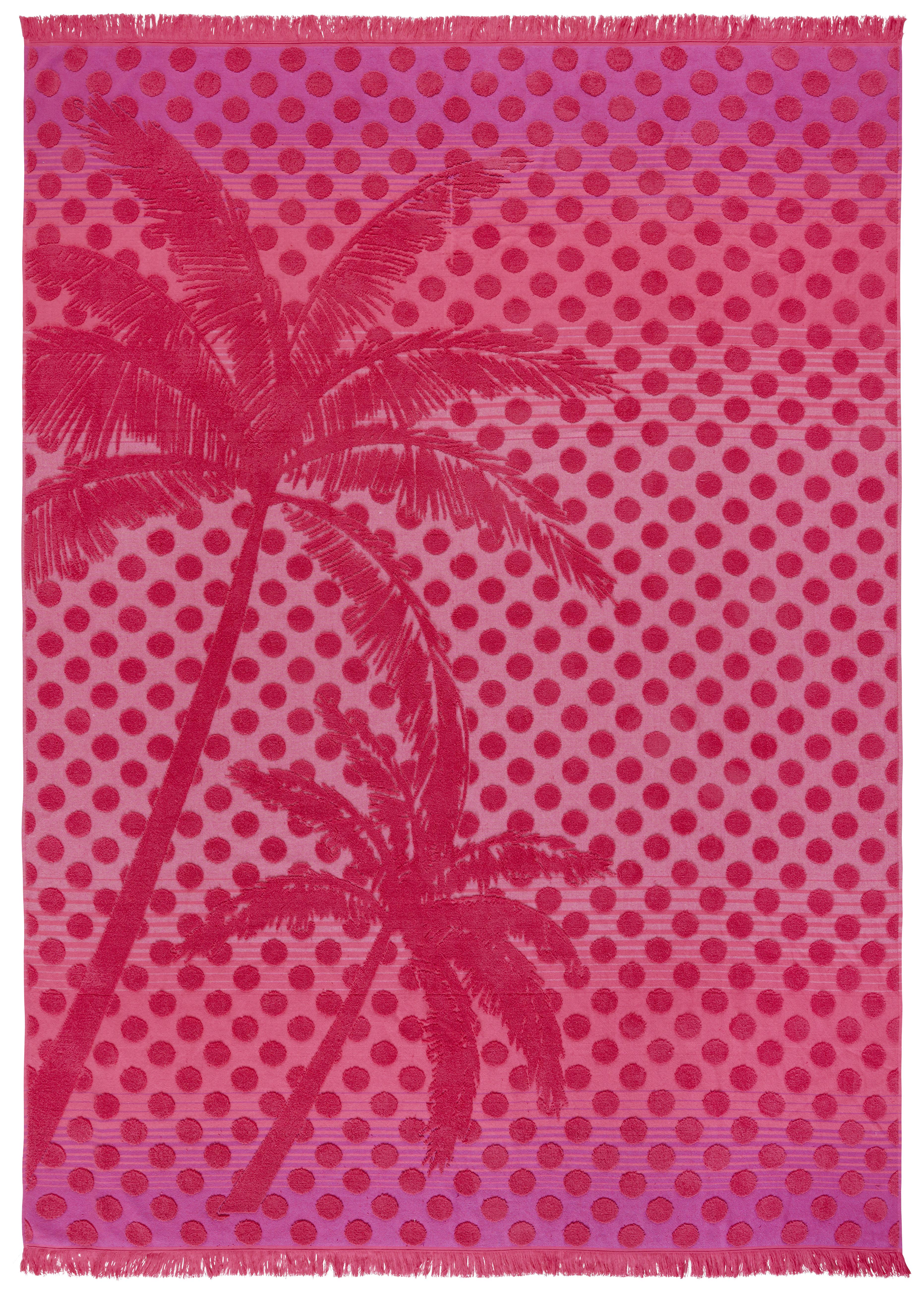 Osuška Na Pláž Noel, 140/200 Cm - pink, textil (140/200cm) - Modern Living