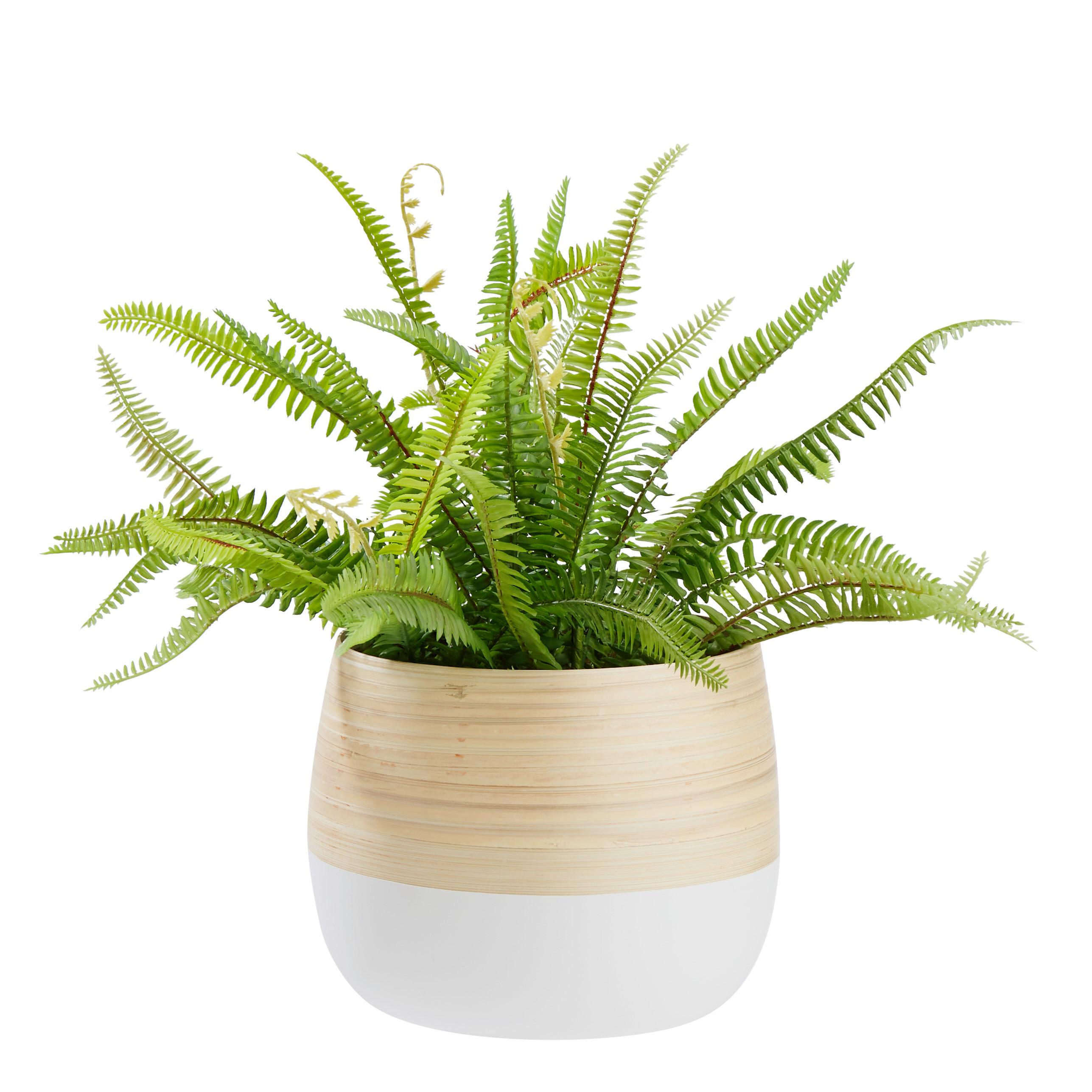Obal Na Květináč Naturelle, Ø/v: 22/18,5cm - bílá/přírodní barvy, Konvenční, přírodní materiály (22/18,5cm) - Zandiara