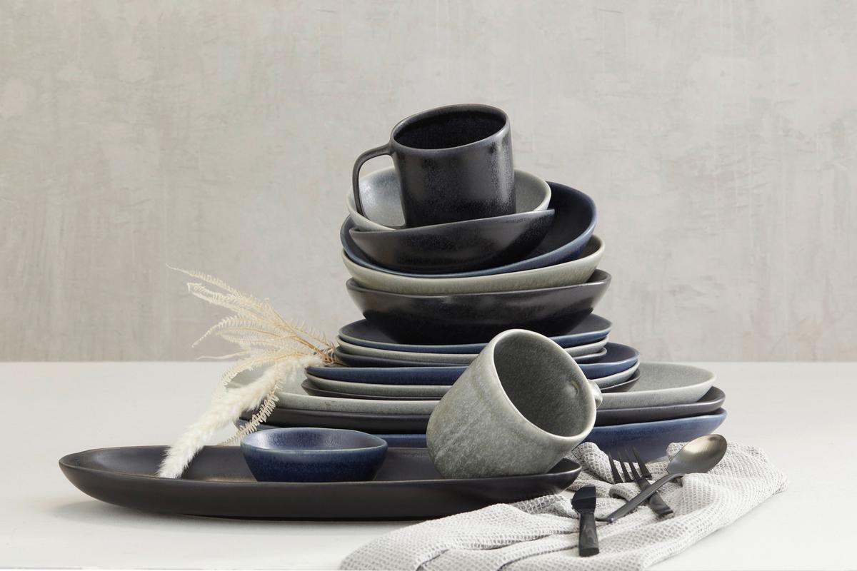Miska Gourmet, Ø: 16,5 cm - barvy grafitu, Moderní, keramika (16,5/14,5/5cm) - Premium Living