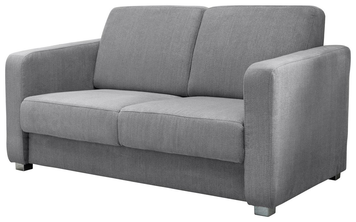 Schlafsofa Mia, Silberfarben B: 159 Cm - Chromfarben/Silberfarben, Basics, Textil (159/88/87cm) - Livetastic