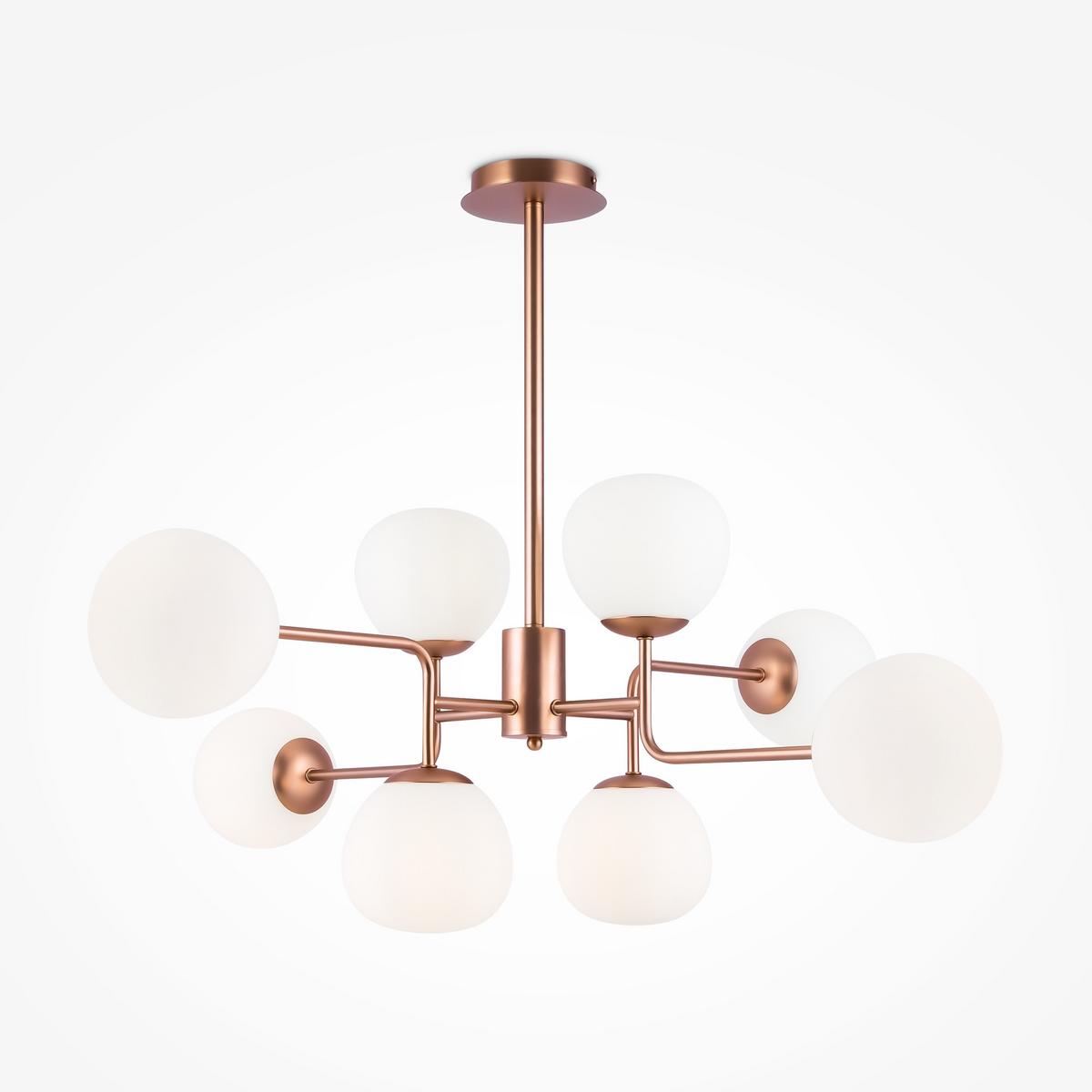 KRONLEUCHTER ERICH - Messingfarben, Trend, Glas/Metall (96/26,5/57cm) - MAYTONI