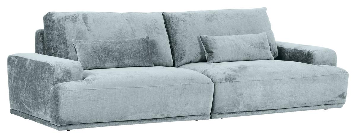 Bigsofa Mezino B: 282 cm Hellblau Hellblau - Schwarz/Hellblau, KONVENTIONELL, Textil (282/73/115cm) - MID.YOU