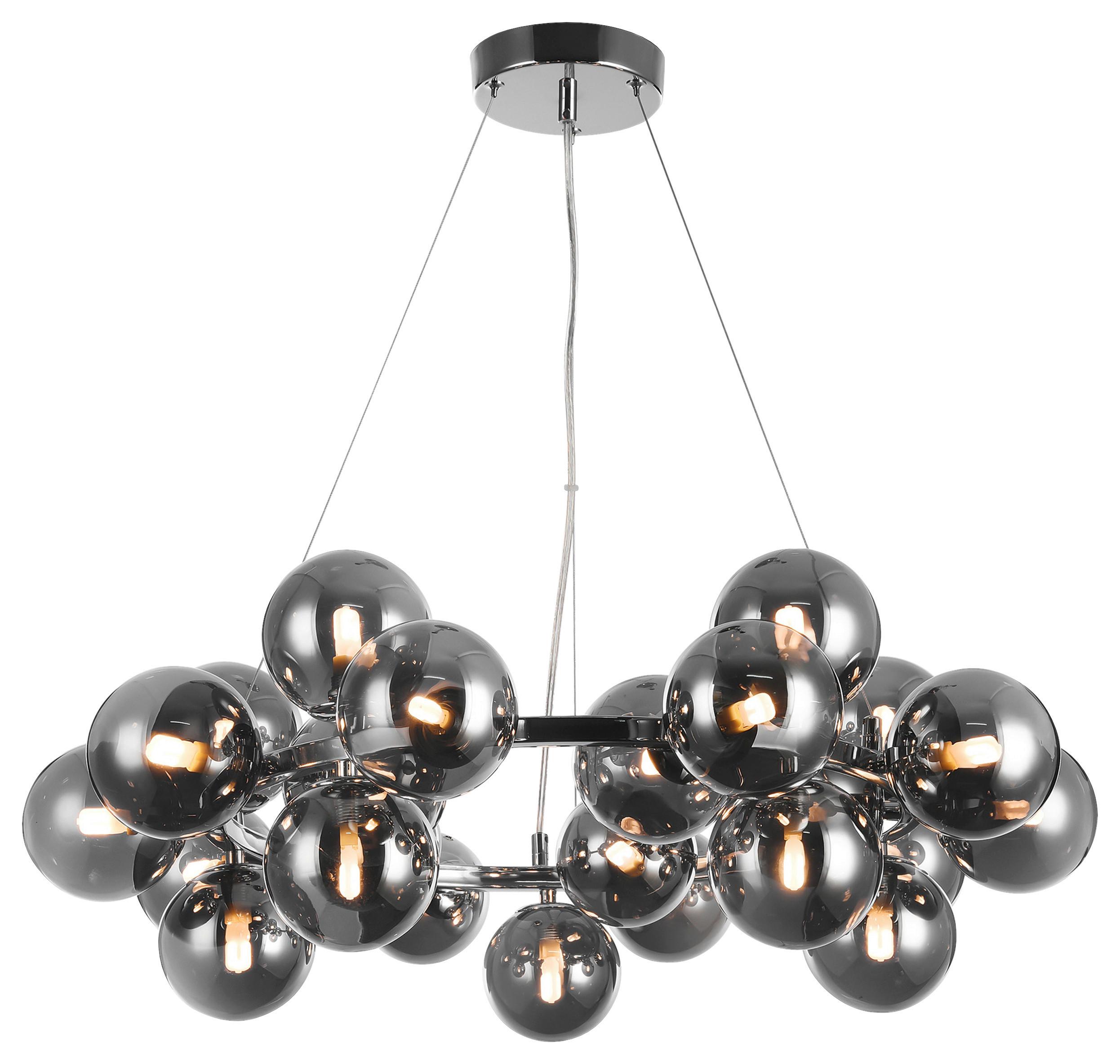 PENDELLEUCHTE DALLAS - Chromfarben, Trend, Glas/Metall (69/23,8cm) - MAYTONI