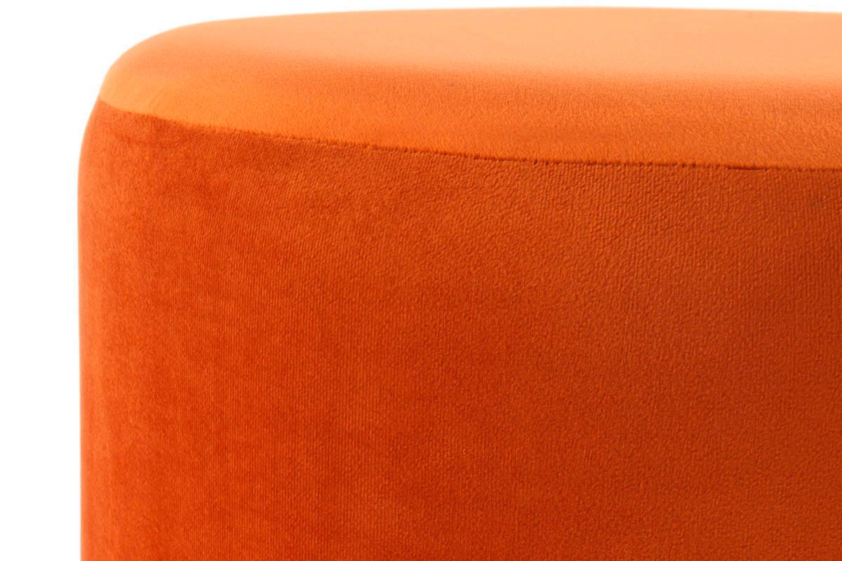 Taburet zlatá/oranžová/šampaňská - oranžová/barvy zlata, Basics, kov/kompozitní dřevo (41/44,5/41cm)