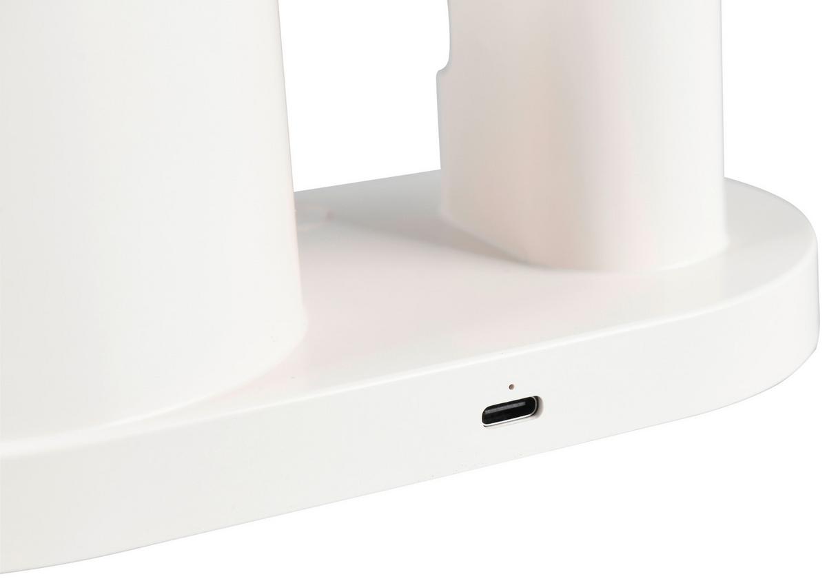 LED-Schreibtischleuchte Meri - Weiß, MODERN, Kunststoff (17/8,5/43,5cm) - BUNINO