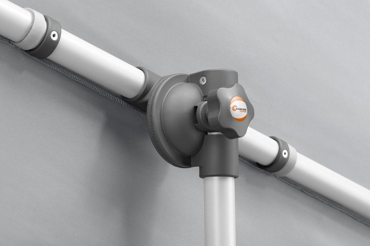 Ampelschirm Novara Bxhxt: 190x188x140 Cm Hellgrau - Anthrazit/Hellgrau, Basics, Textil/Metall (190/188/140cm) - Schneider