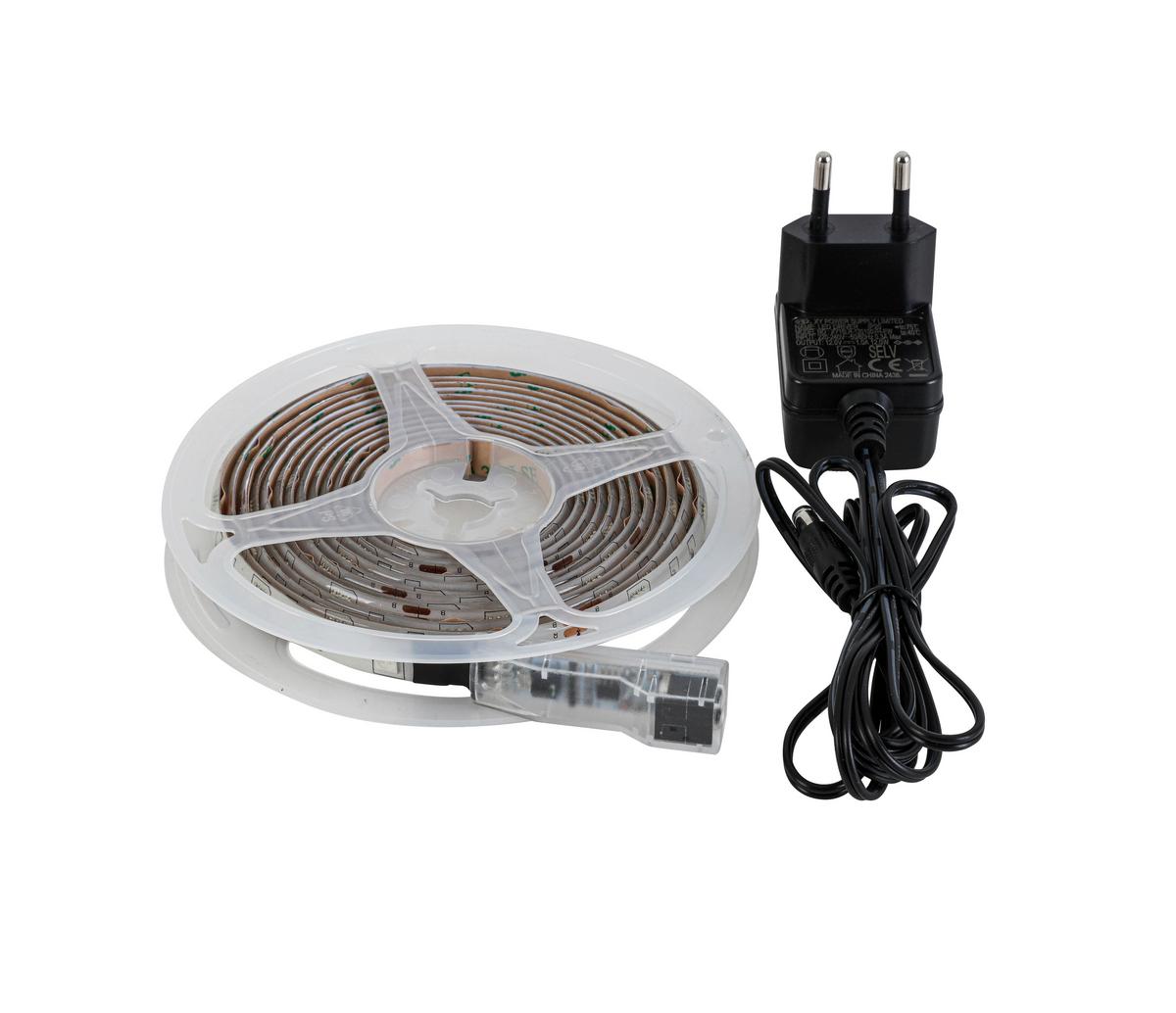 Led Díszlámpa Thore Kb. 300cm - fekete/fehér, Modern, műanyag (300cm) - Luca Bessoni