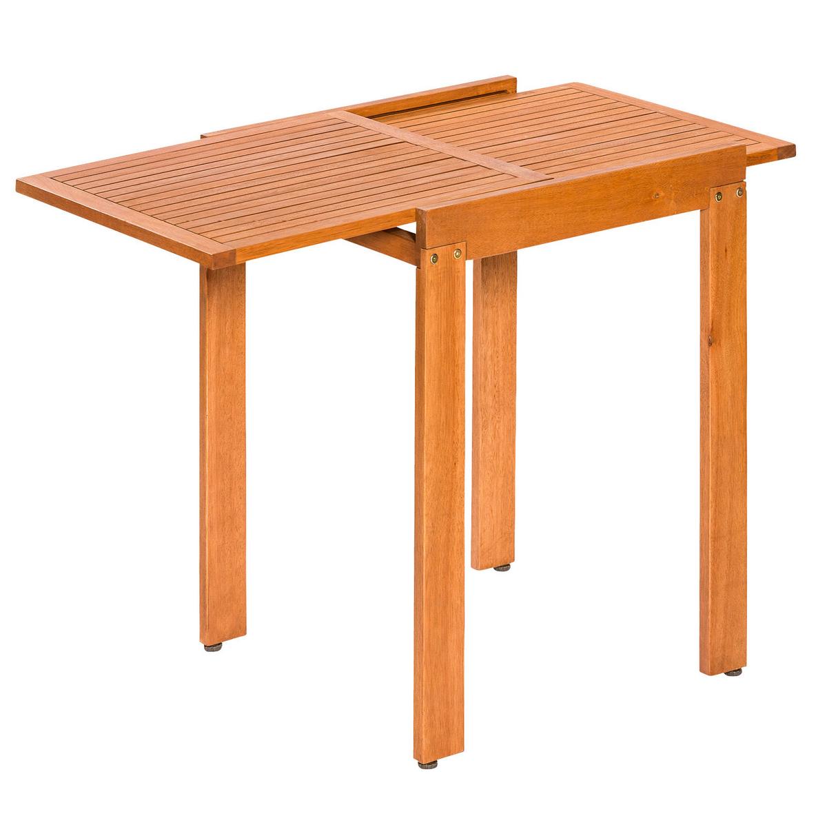 Balkonmöbel Set Maracaibo Eukalyptusholz - Braun/Grün, KONVENTIONELL, Holz/Textil - Gardenson