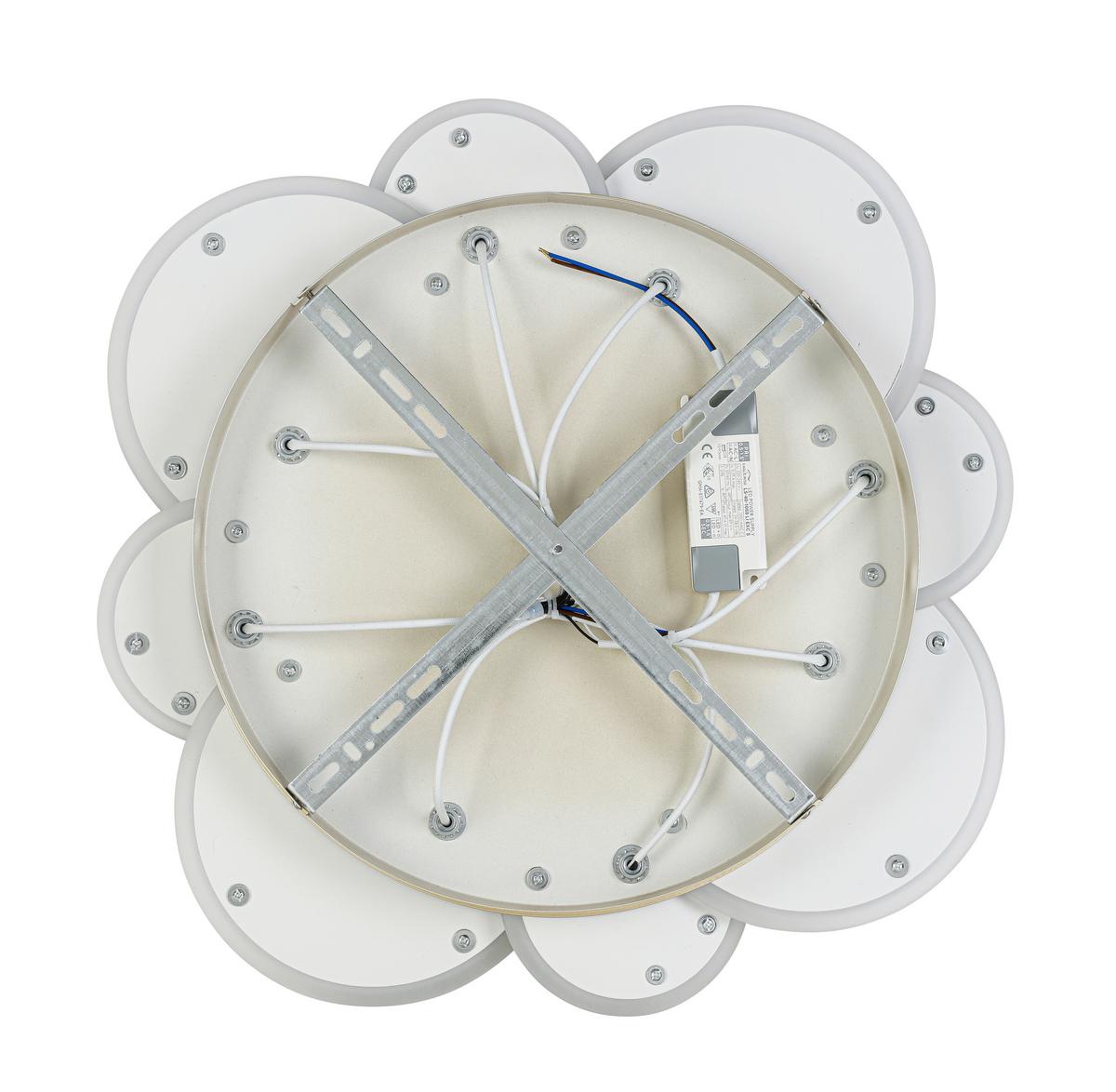 STROPNÉ LED SVIETIDLO STONI - šampanská/chrómová, Modern, kov/plast (52/6cm) - Mömax
