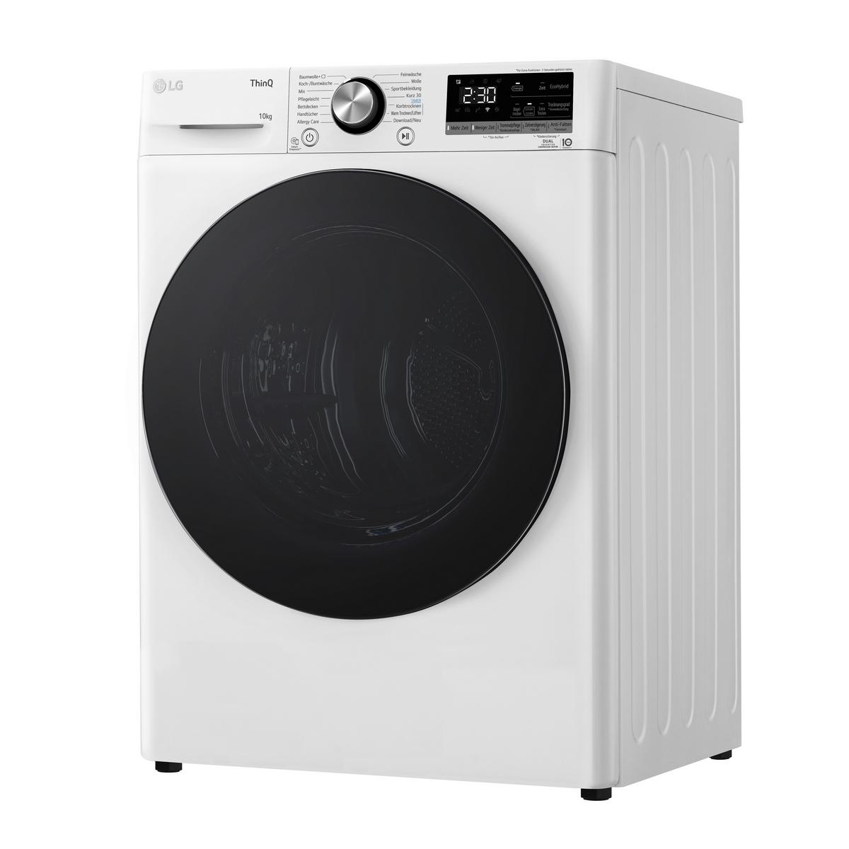 Trockner V9a2xt Weiss - Weiß, Basics, Glas/Kunststoff (60/85/66cm) - LG