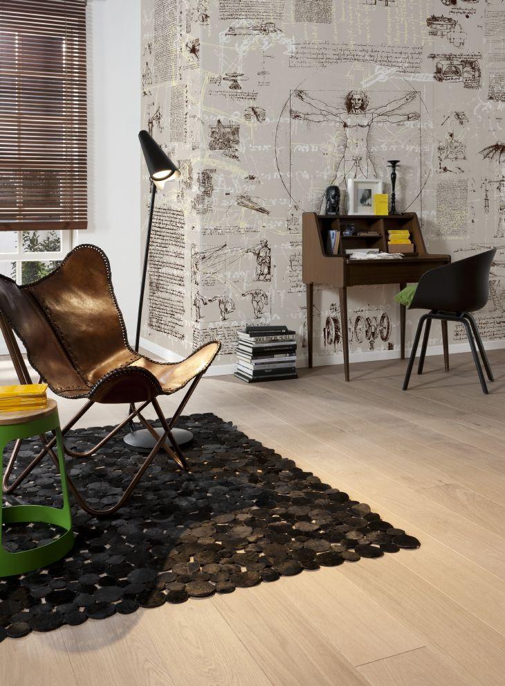 Vliestapete Da Vinci - Beige/Schwarz, Basics (400/250cm) - Komar