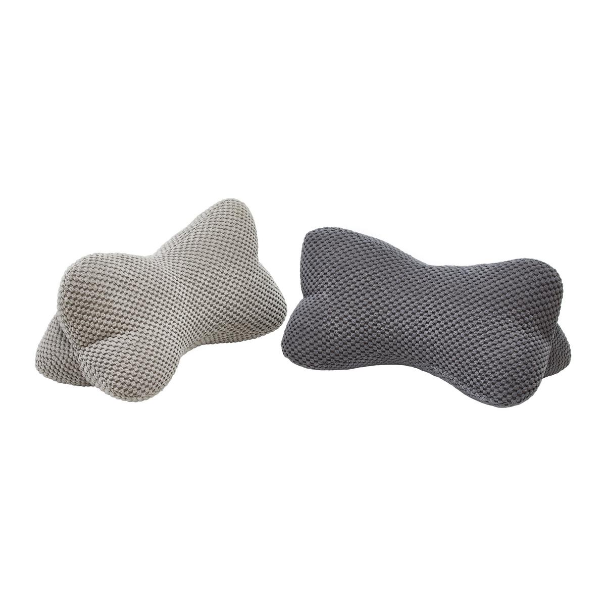 ŠIJOVÝ VANKÚŠ LONE - svetlosivá, textil (18/35cm) - Mömax